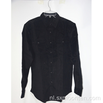 Zwart casual blouseoverhemd met zomerprint